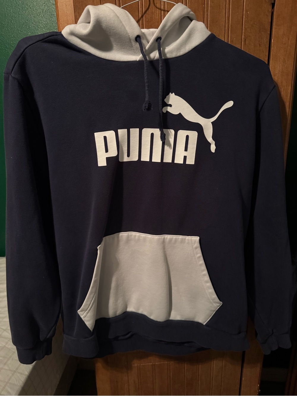 Puma Men’s Navy & Light Gray Crewneck Hoodie